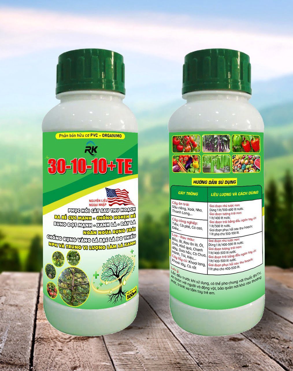 Phân bón hữu cơ PVC 30-10-10+TE 500ml