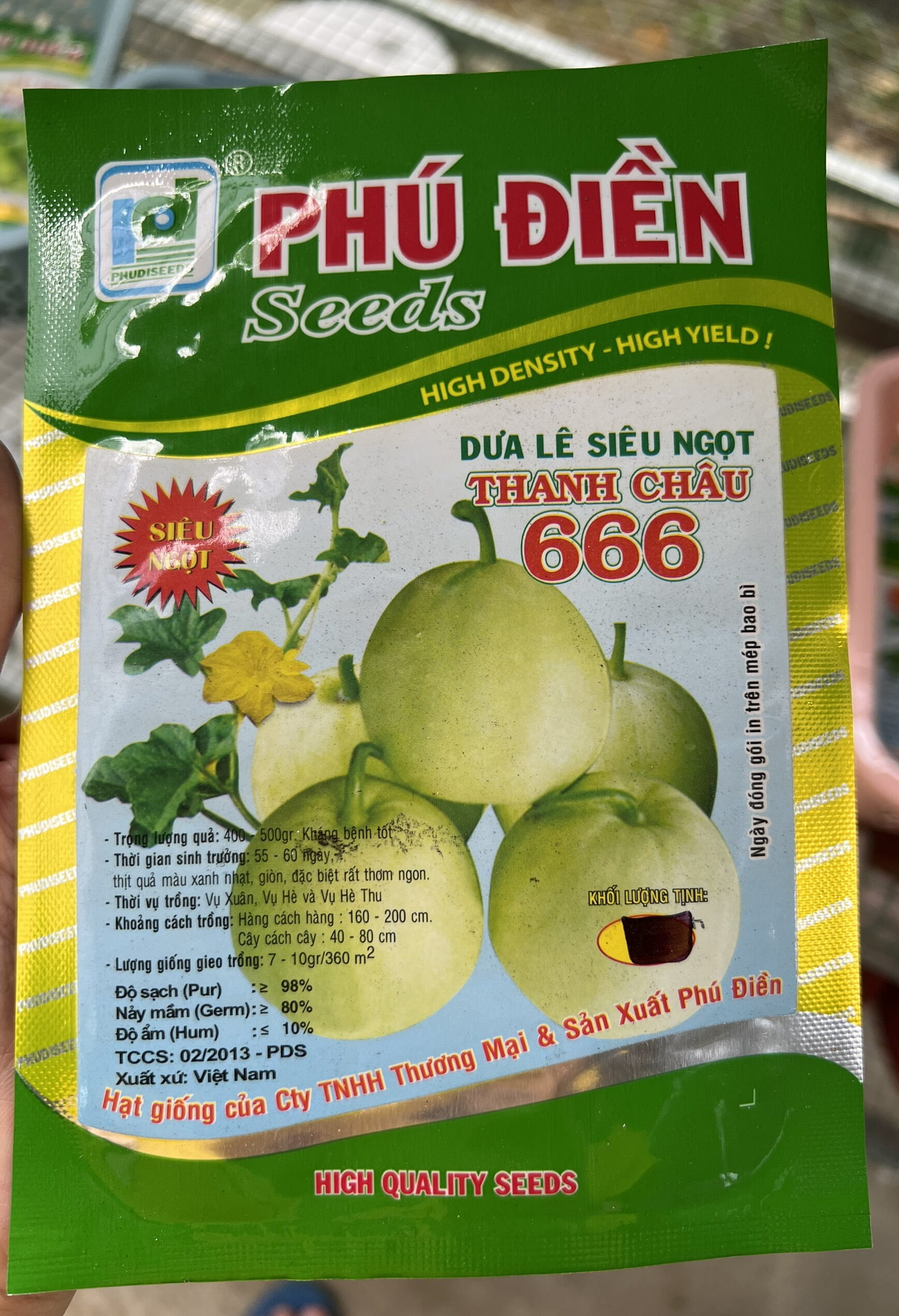 Hạt Giống Dưa Lê Siêu Ngọt Thanh Châu 666