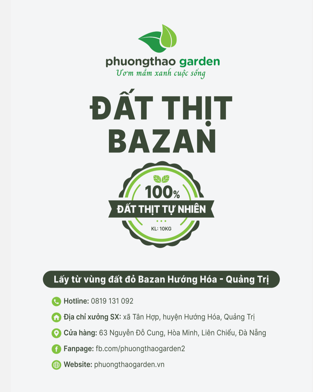 Đất thịt Bazan 20kg/bao