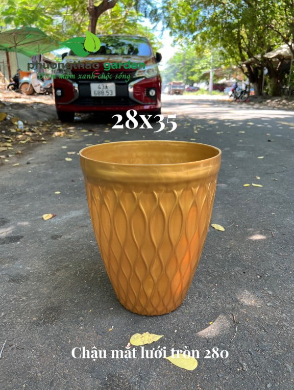 Chậu Nhựa Mắt Lưới Tròn 280