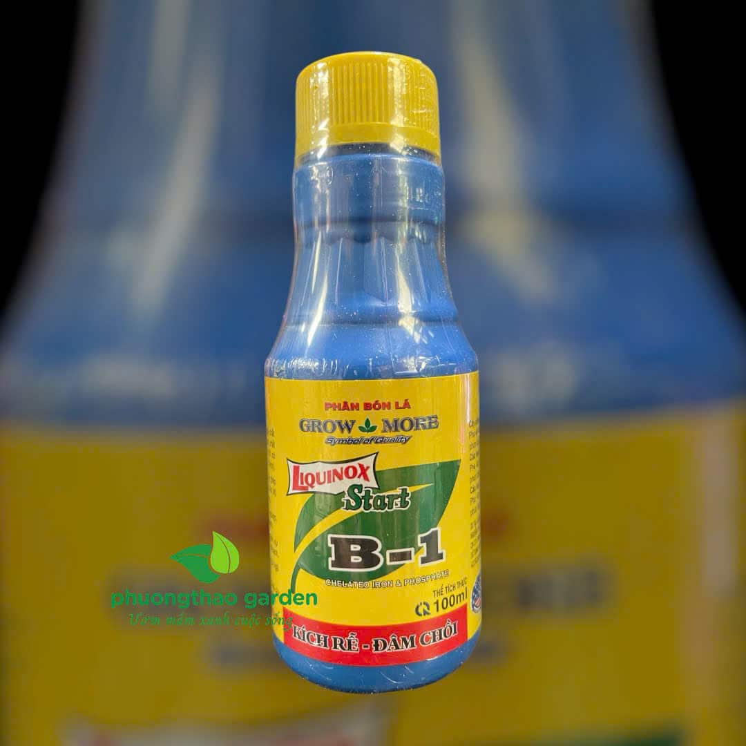 Phân bón lá B1 GROWMORE lọ 100ml – Kích rễ mạnh, dưỡng cây sau cắt tỉa
