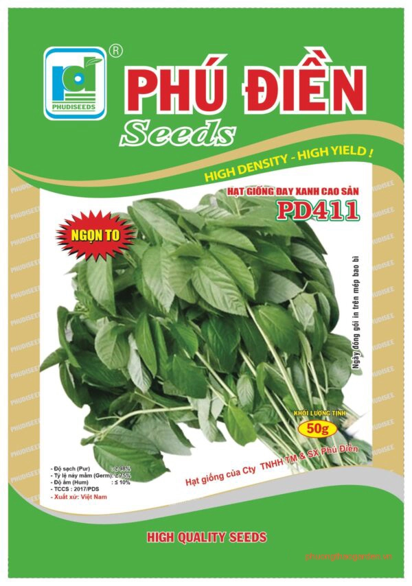 Hạt Giống Đay Xanh Cao Sản PD 411