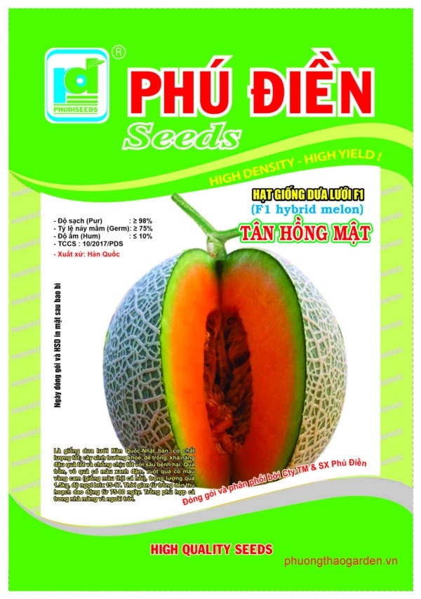 Giống Dưa Lưới F1 Tân Hồng Mật