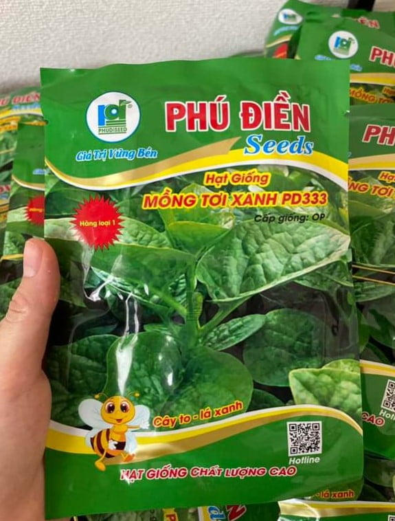 Hạt Giống Mồng Tơi Xanh PD 333