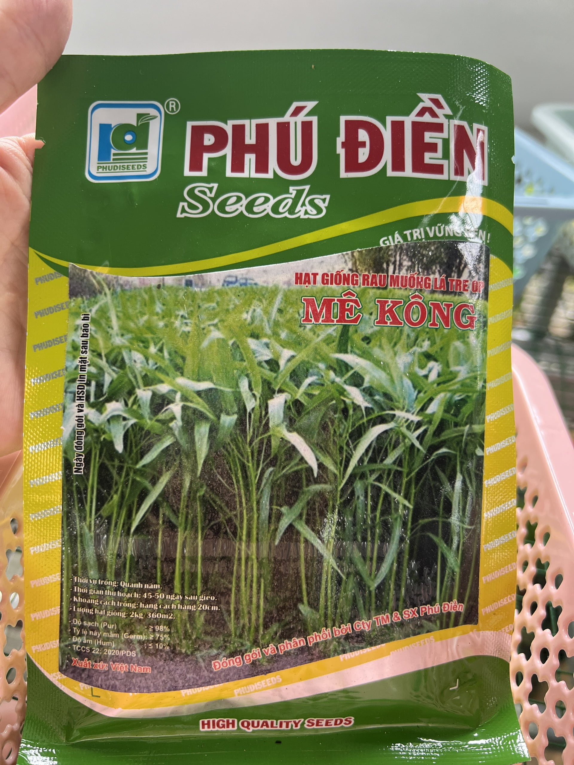 Hạt Giống Rau Muống Lá Tre Op Mê Kong