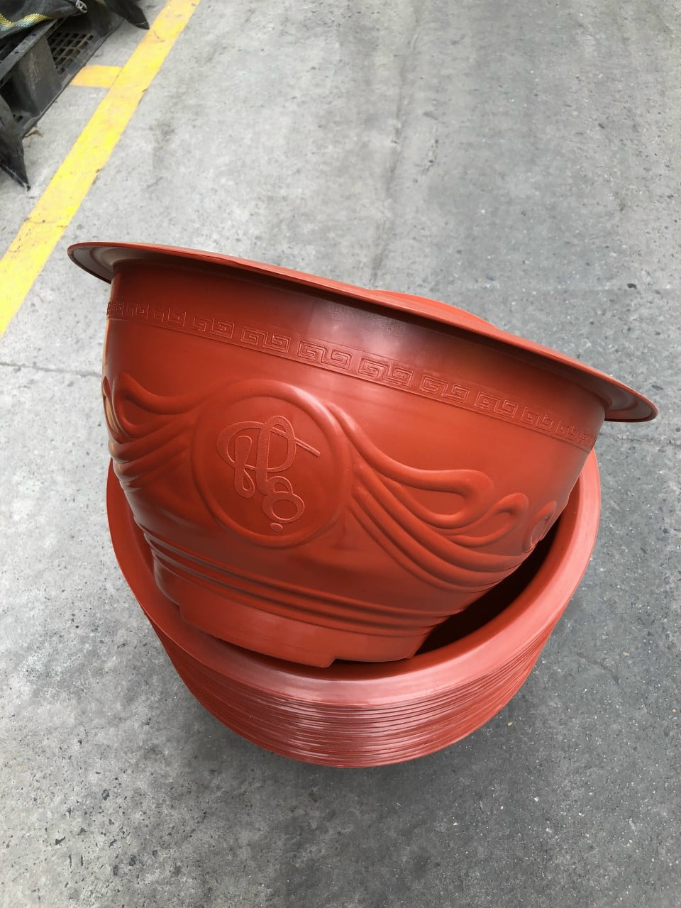 Chậu Hoa Phúc Lộc Thọ PLT 380*180*200 Màu Nâu Đỏ