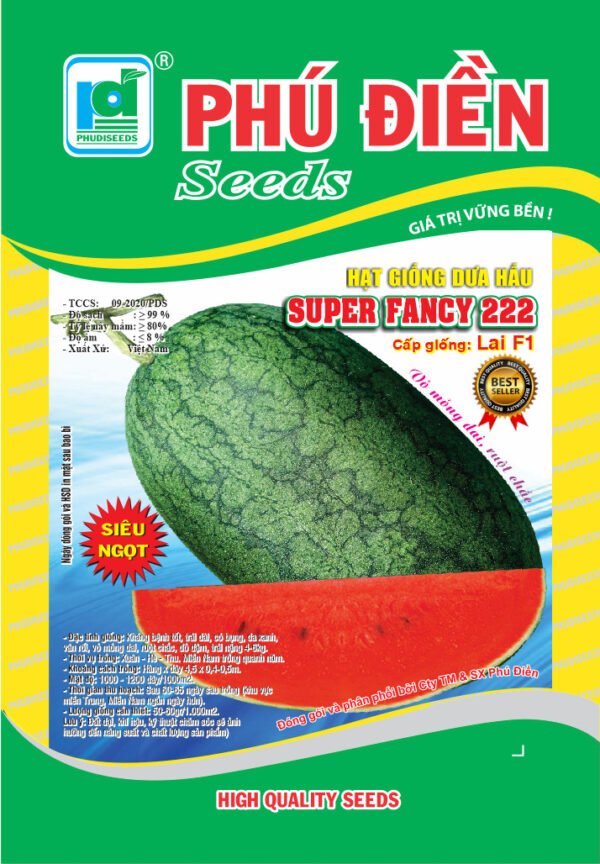 Hạt giống dưa hấu Super Fancy 222