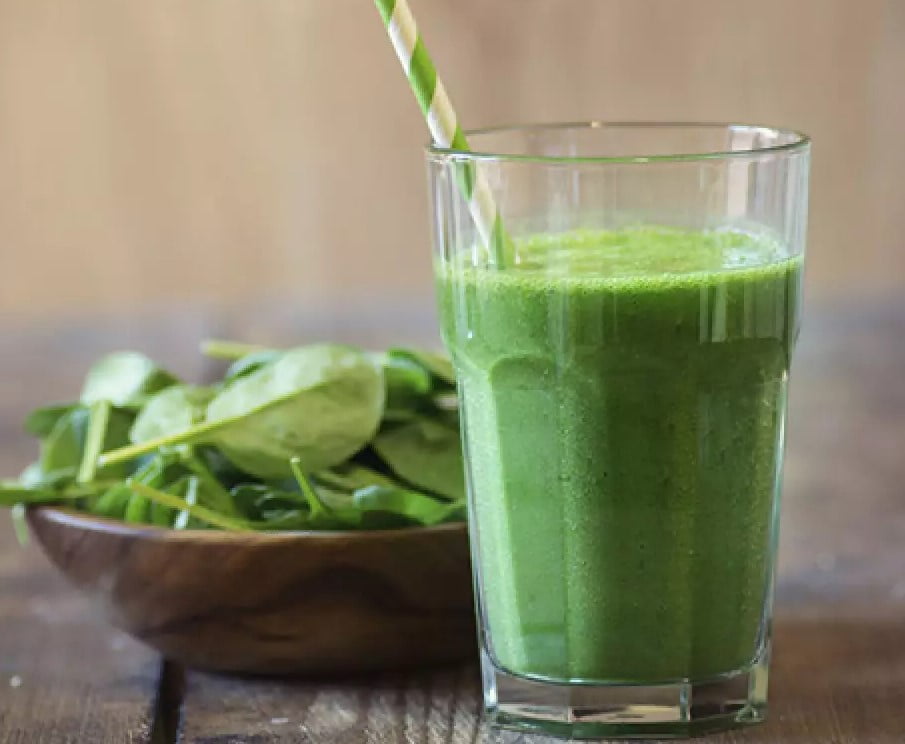 Smoothie rau cải bó xôi: